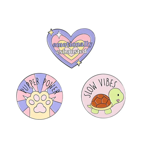 Cute Tortoise Letter Heart Shape Alloy Stoving Varnish Women'S Brooches