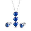 Wholesale Jewelry Cute Vacation Sparkly Titanium Steel Zircon 18K Gold Plated Inlay Jewelry Set