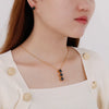 Wholesale Jewelry Cute Vacation Sparkly Titanium Steel Zircon 18K Gold Plated Inlay Jewelry Set