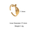 Cute Whale Open Ring For Women Gold Electroplated Stainless Steel Animal Design Jewelry
