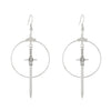 Dark Punk Alloy Cross Sword Geometric Exaggerated Retro Personality Earrings For Women