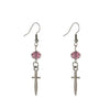 Dark Punk Alloy Cross Sword Geometric Exaggerated Retro Personality Earrings For Women