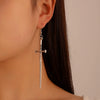Dark Punk Alloy Cross Sword Geometric Exaggerated Retro Personality Earrings For Women