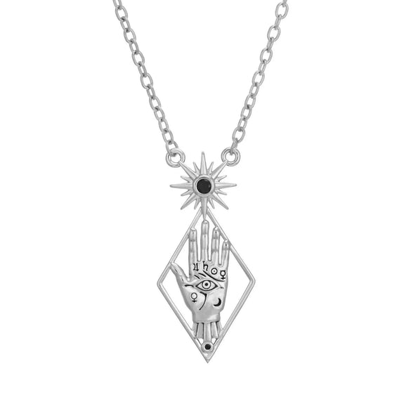 Dark Wind Jewelry With Sun Eyes Moon Totem Stainless Steel And Titanium Steel Necklace And Earrings Electroplated