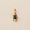 December Birthstone Pendant With Movable Buckle Copper Geometric Electroplated Diy Simple Pendant
