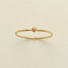 December Birthstone Ring Stainless Steel Geometric Electroplating Women's