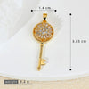 Decompression Rotary Key Jewelry Pendant Accessories Copper Electroplated Cartoon Style