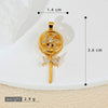 Decompression Rotary Key Jewelry Pendant Accessories Copper Electroplated Cartoon Style