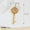 Decompression Rotary Key Jewelry Pendant Accessories Copper Electroplated Cartoon Style