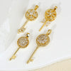 Decompression Rotary Key Jewelry Pendant Accessories Copper Electroplated Cartoon Style