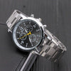 Decorative Fake Steel Band Watch Round Dial Alloy Casual Sports General Style
