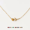 Decorative Flower Pendant Necklace Titanium Steel Copper Animal Zodiac Electroplated