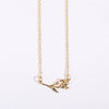 Decorative Flower Pendant Necklace Titanium Steel Copper Animal Zodiac Electroplated