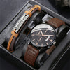 Decorative Men's Belt Watch Stainless Steel Strap And Case Round Dial Business Style