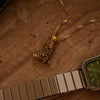 Denim Boots Necklace Copper Gold Plated Geometric Style