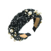 Denim Hairband Pearl Sequins Inlay Women's Hair Accessories