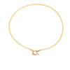 Denim Pendant Necklace Titanium Steel Electroplated 18K Gold Color Fruit Love Sun Style