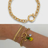 Detachable Sailor Style Geometric Titanium Steel Oven Vacuum Plated Bracelet For Women