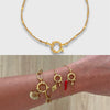 Detachable Sailor Style Geometric Titanium Steel Oven Vacuum Plated Bracelet For Women