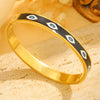 Devil's Eye Buckle Bracelet Stainless Steel Retro High End Bracelet With Diamond Design