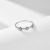 Diamond Rose 925 Sterling Silver Flower Style Women's Ring Bracelet