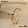 Diamondencrusted Titanium Steel And Stainless Steel Bracelet Geometric Pattern Electroplated Women's Fashion Hand Jewelry
