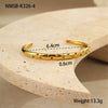 Diamondencrusted Titanium Steel And Stainless Steel Bracelet Geometric Pattern Electroplated Women's Fashion Hand Jewelry