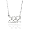 Digital Necklace With Angel Pattern Copper Pendant And O Chain Electroplated For Men And Women Couple
