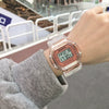 Digital Watch Plastic And Silicone Unicorn Luminous Square For Kids And Girls