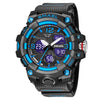 Digital Watch Plastic Pu Organic Glass Mirror Round Dial Sports Style For Middle School Students