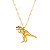 Dinosaur Pendant Titanium Steel Hiphop Men's Necklace Electroplated Jewelry