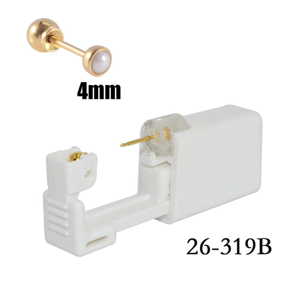 Disposable Ear Piercing Device 316L Stainless Steel Geometric Style Electroplated Unisex