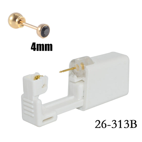 Disposable Ear Piercing Device 316L Stainless Steel Geometric Style Electroplated Unisex