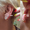 Disposable Ear Piercing Device 316L Stainless Steel Geometric Style Electroplated Unisex