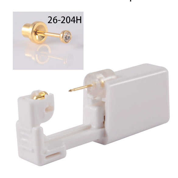 Disposable Ear Piercing Device 316L Stainless Steel Semicircle Diamond Low Pain Puncture Tool