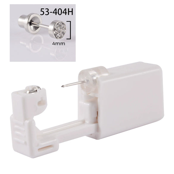 Disposable Ear Piercing Device 316L Stainless Steel Semicircle Diamond Low Pain Puncture Tool