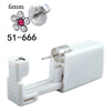 Disposable Lowpain Ear Piercing Gun 316L Stainless Steel Flower Ear Stud Simple Style Unisex