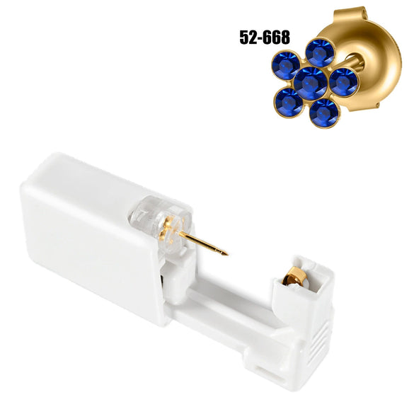 Disposable Lowpain Ear Piercing Gun 316L Stainless Steel Flower Ear Stud Simple Style Unisex