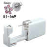 Disposable Lowpain Ear Piercing Gun 316L Stainless Steel Flower Ear Stud Simple Style Unisex