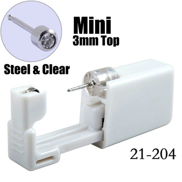 Disposable Lowpain Ear Piercing Gun 316L Stainless Steel Geometric Electroplated Ear Piercing Tool