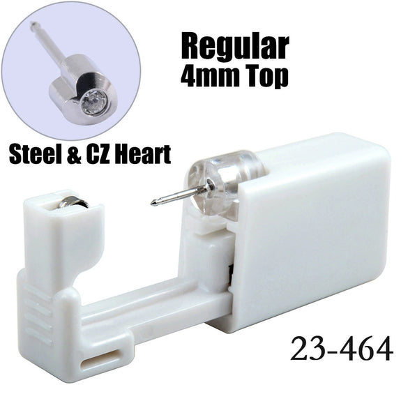 Disposable Lowpain Ear Piercing Gun 316L Stainless Steel Geometric Electroplated Ear Piercing Tool