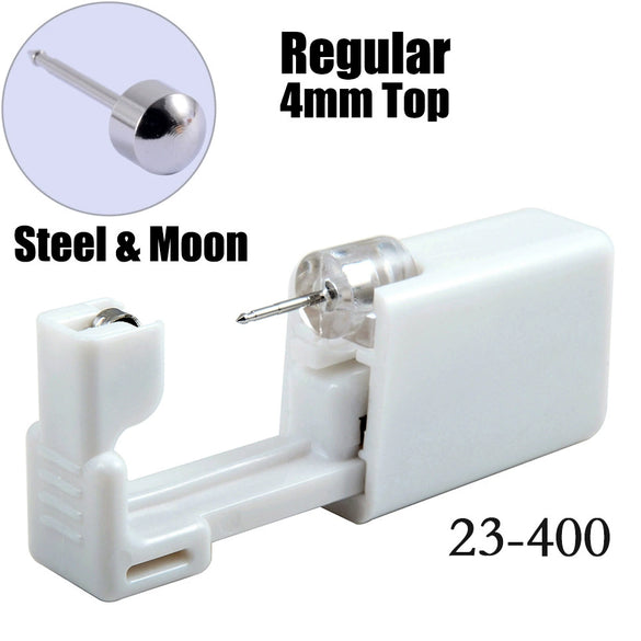 Disposable Lowpain Ear Piercing Gun 316L Stainless Steel Geometric Electroplated Ear Piercing Tool