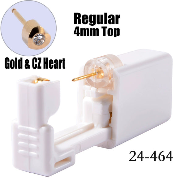 Disposable Lowpain Ear Piercing Gun 316L Stainless Steel Geometric Electroplated Ear Piercing Tool