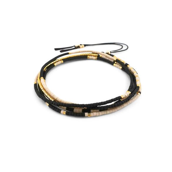 Distinctive All Match Multi Layer Winding Stacked Women's Bracelet With Miyuki Xiaomi Beads In Geometric Pattern Hand Woven From Glass And Glaze