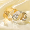 Distinctive Exaggerated Wide Edition Stainless Steel Women's Fashion Bracelet 18K Gold Plated With Vacuum Real Gold Electroplating In Pvd Furnace