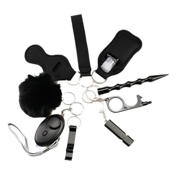 Diving Cloth Selfdefense Keychain Set Alloy Minimalist