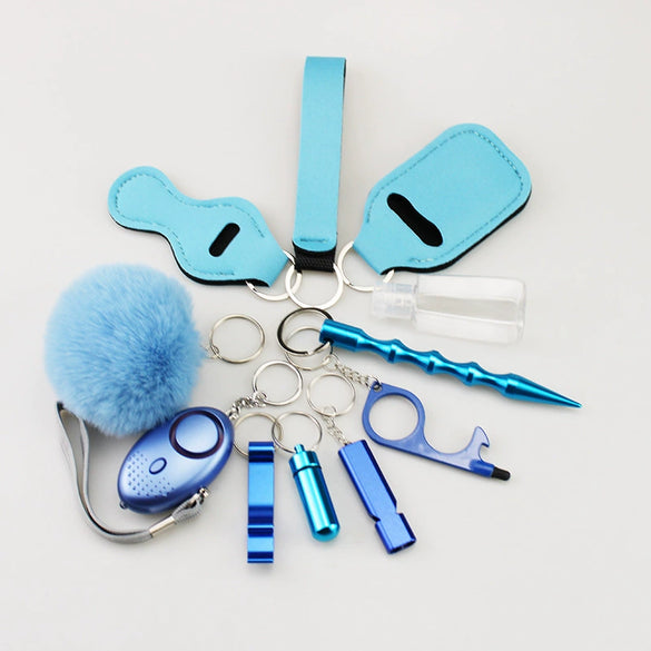 Diving Cloth Selfdefense Keychain Set Alloy Minimalist