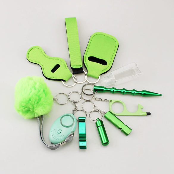 Diving Cloth Selfdefense Keychain Set Alloy Minimalist