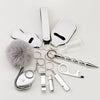 Diving Cloth Selfdefense Keychain Set Alloy Minimalist