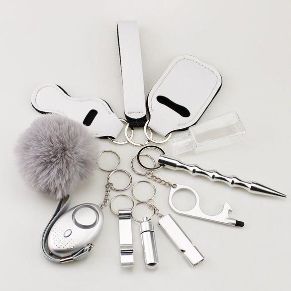 Diving Cloth Selfdefense Keychain Set Alloy Minimalist
